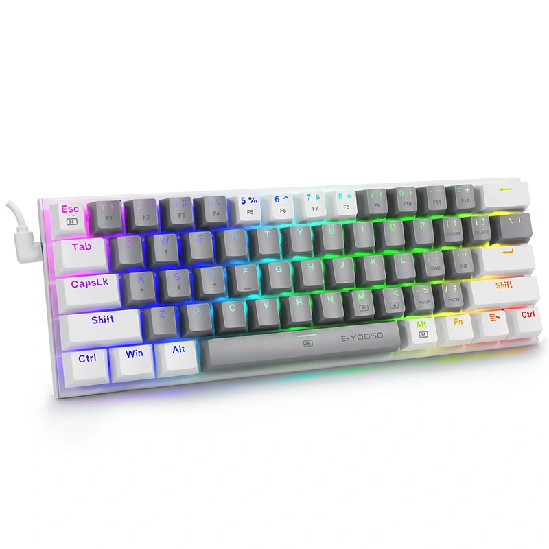 61Keys 60% RGB te miihini miihini-petipeti