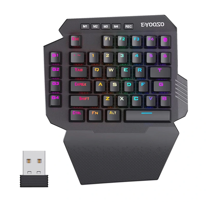 Ahokore 2.4G 44 matua Papapātuhi Gaming Mechanical